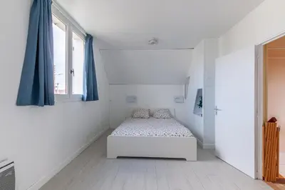 Un ou plusieurs lits dans un hébergement de l'établissement La maison des dunes - Proche plage pour 6