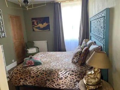 Un ou plusieurs lits dans un hébergement de l'établissement Villa mon repos Annebecq