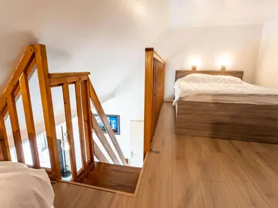 Un ou plusieurs lits dans un hébergement de l'établissement Studio Cabourg Plage-20 by Interhome