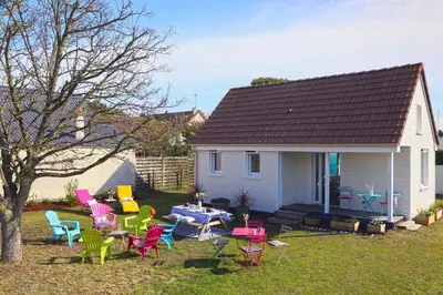 Jardin de l'établissement Maison Roudoudou - Charmante maison à moins de 300m de la plage