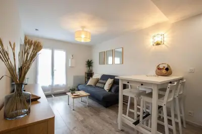 Coin salon dans l'établissement Dreamtime - Jardin plein sud & proche commerces