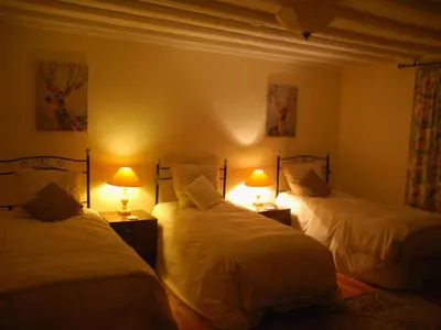 Un ou plusieurs lits dans un hébergement de l'établissement Cottage in Sainte-Marguerite