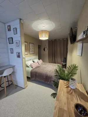 Un ou plusieurs lits dans un hébergement de l'établissement AU DETOUR DU MONT Chambres d'hôtes