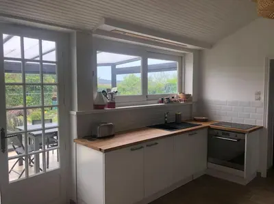 Cuisine ou kitchenette dans l'établissement La Maison Familiale Ladou